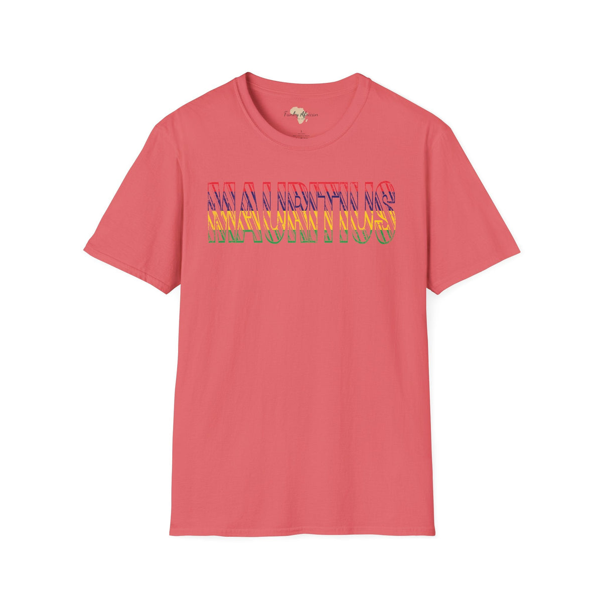 Mauritius text unisex softstyle tee Funky African