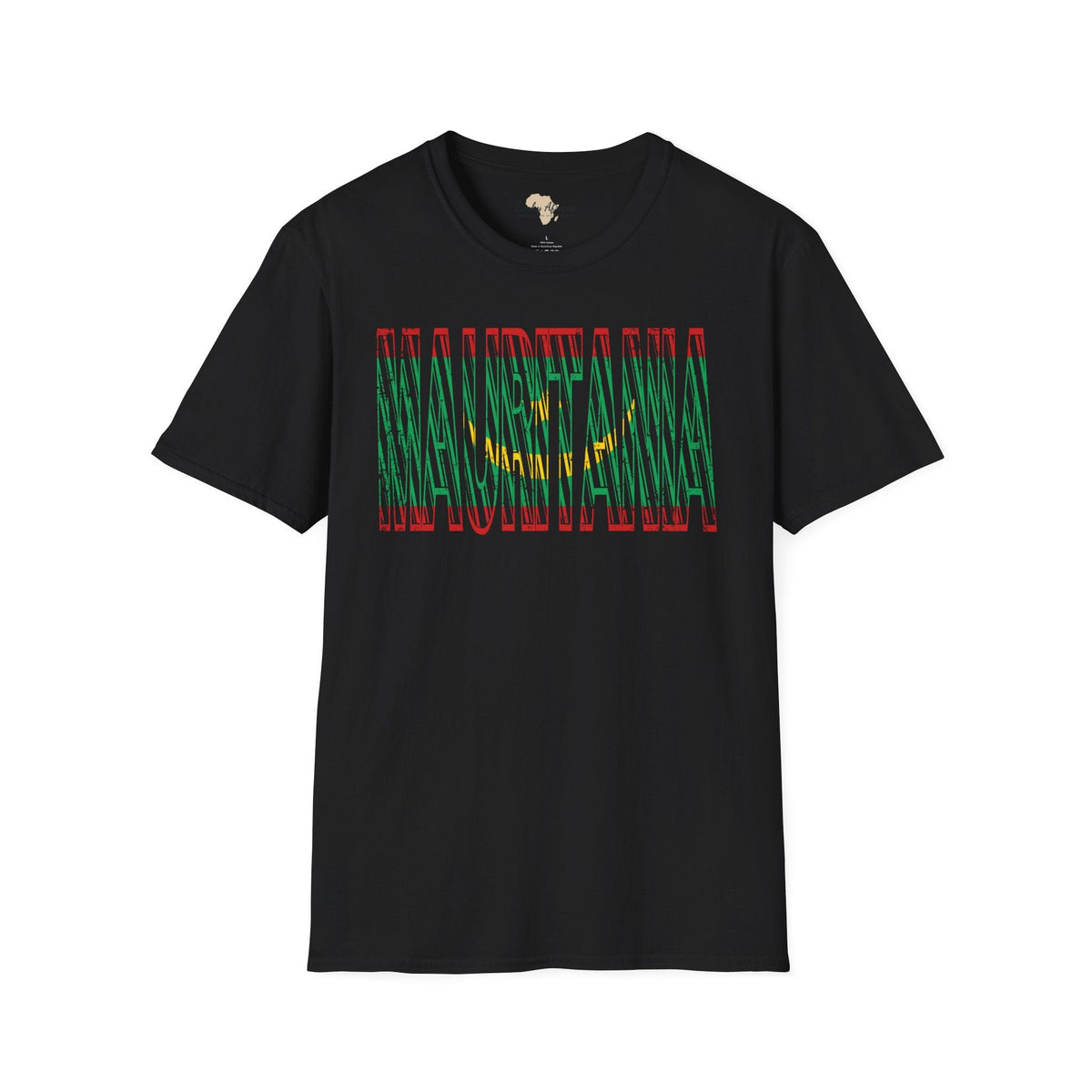 Mauritania text unisex softstyle tee Funky African