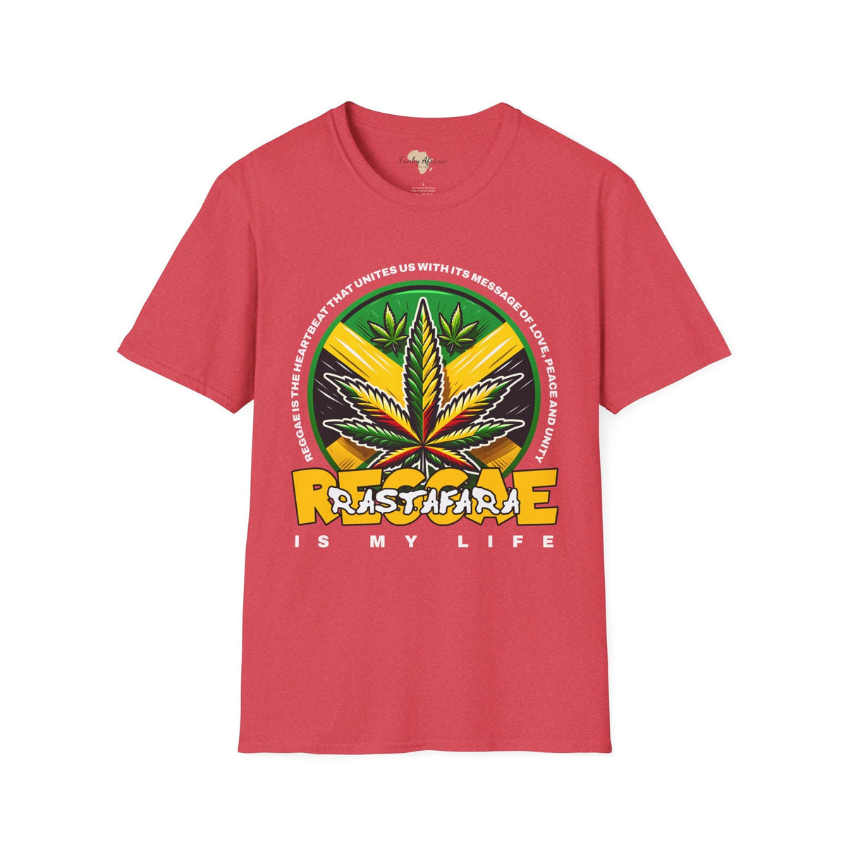 Reggae is my life  unisex tee Funky African