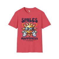 Smiles and happiness unisex softstyle tee