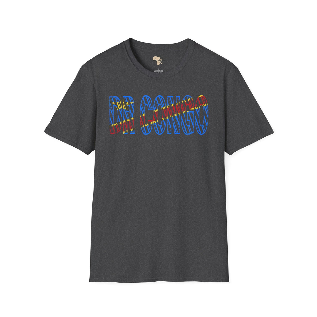DR Congo text unisex softstyle tee Funky African