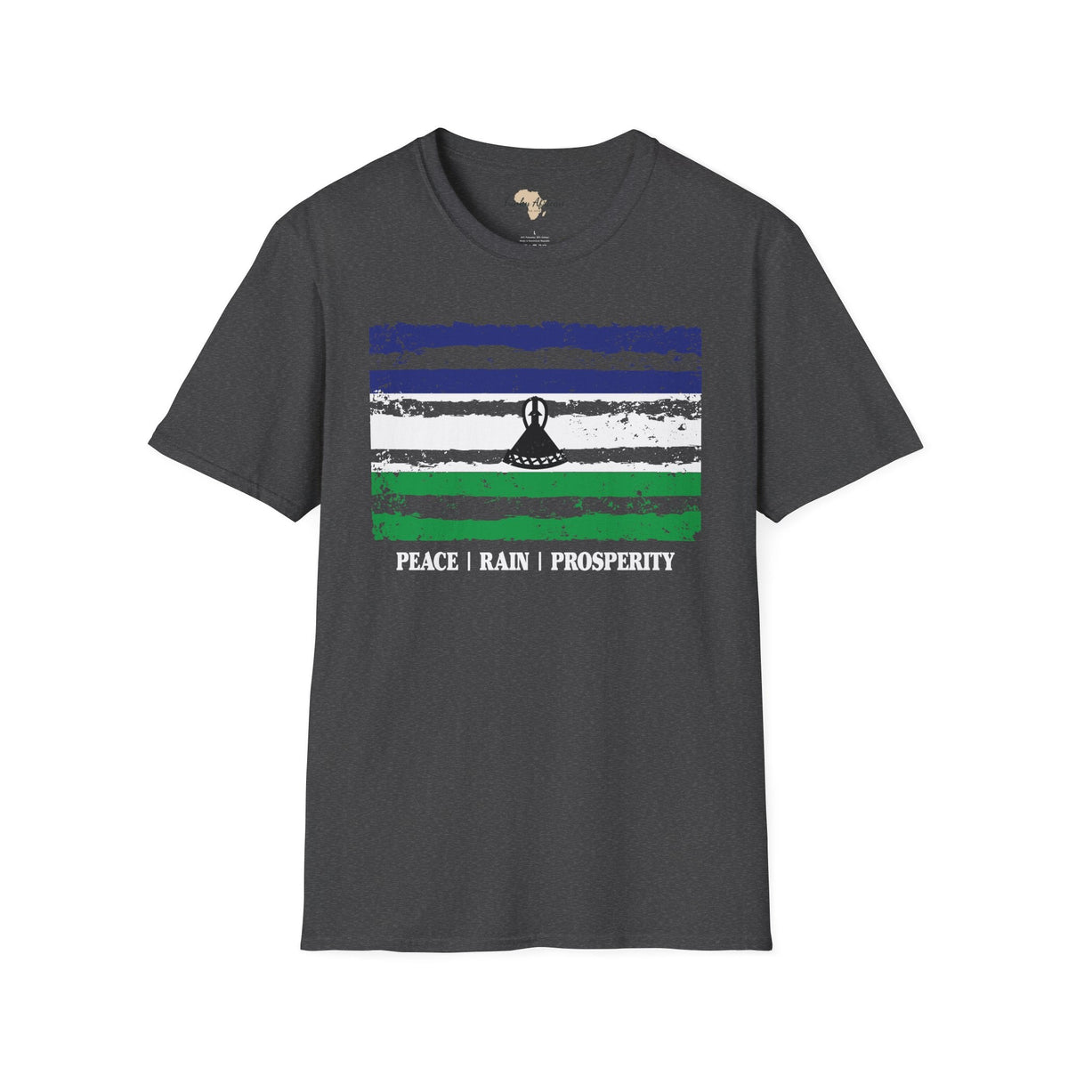 Lesotho strip unisex softstyle tee Funky African
