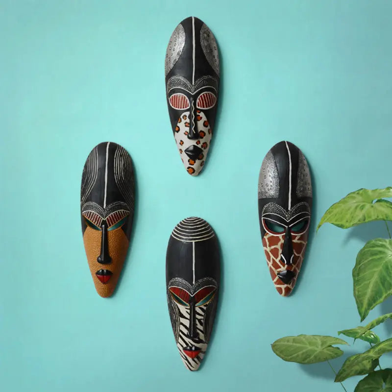 African resin wall decoration Funky African
