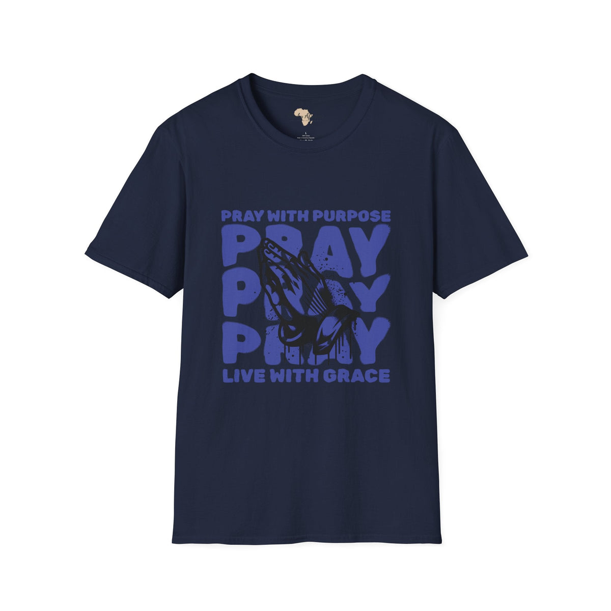 Pray with purpose unisex softstyle tee Funky African