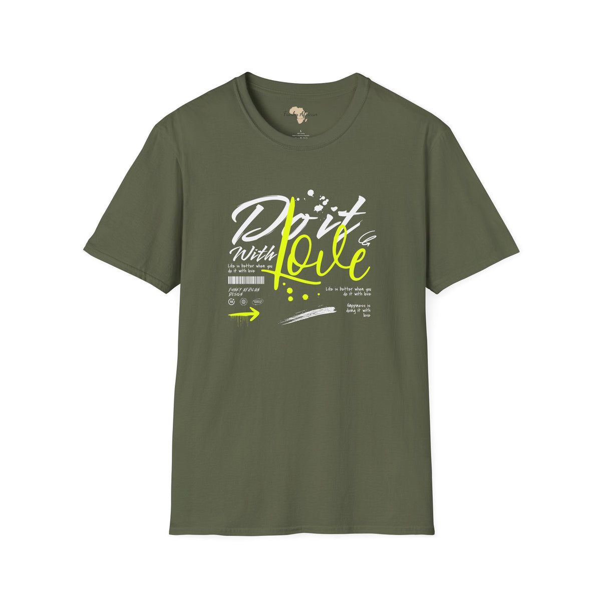 Do it with love unisex tee Funky African