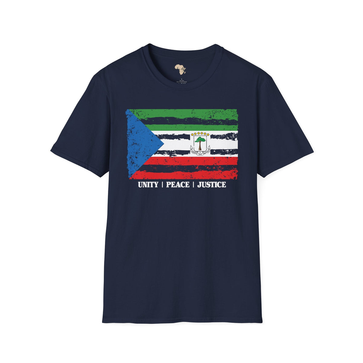 Equatorial Guinea strip unisex softstyle tee Funky African