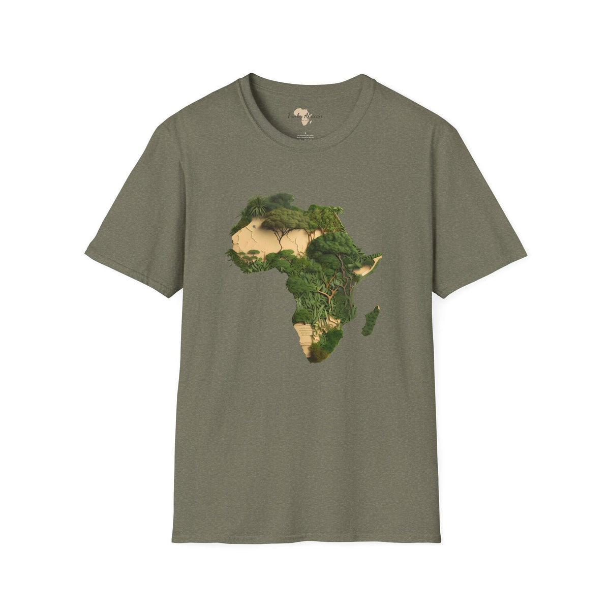 African forest unisex softstyle tee Funky African
