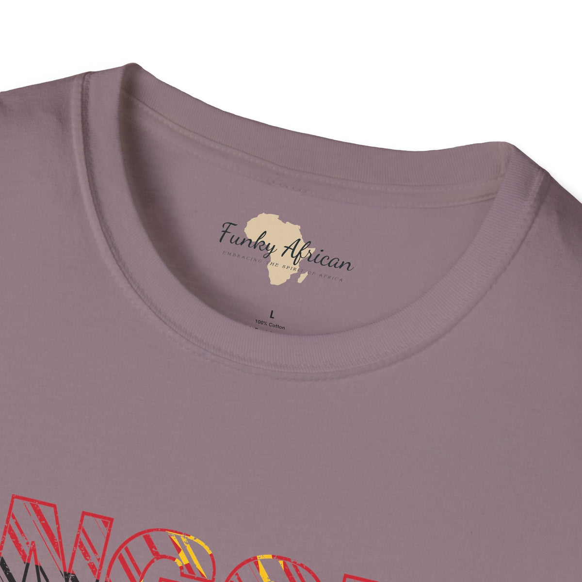 Angola text unisex softstyle tee Funky African