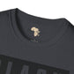 Black mixed with black unisex softstyle tee