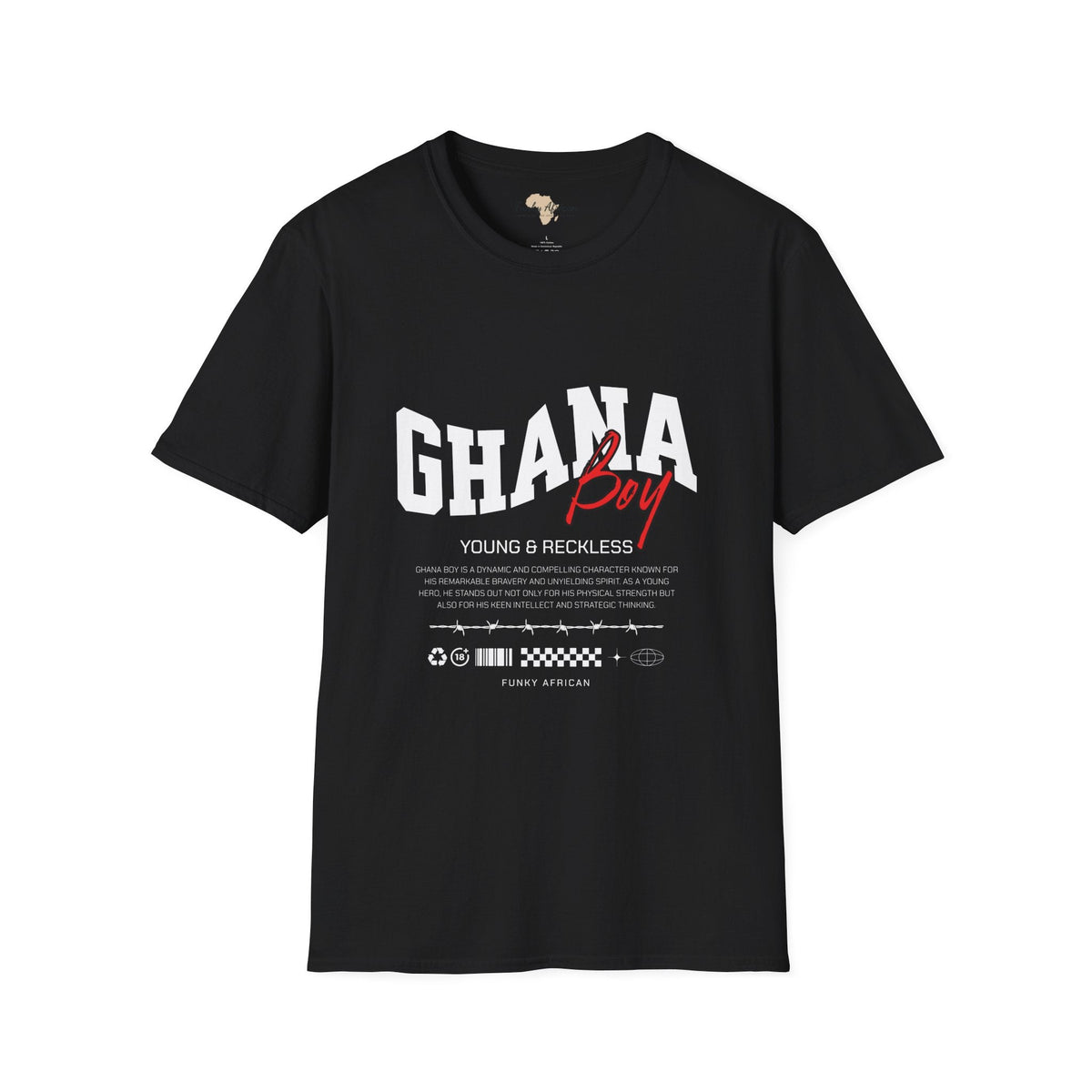 Ghana boy unisex softstyle tee Funky African