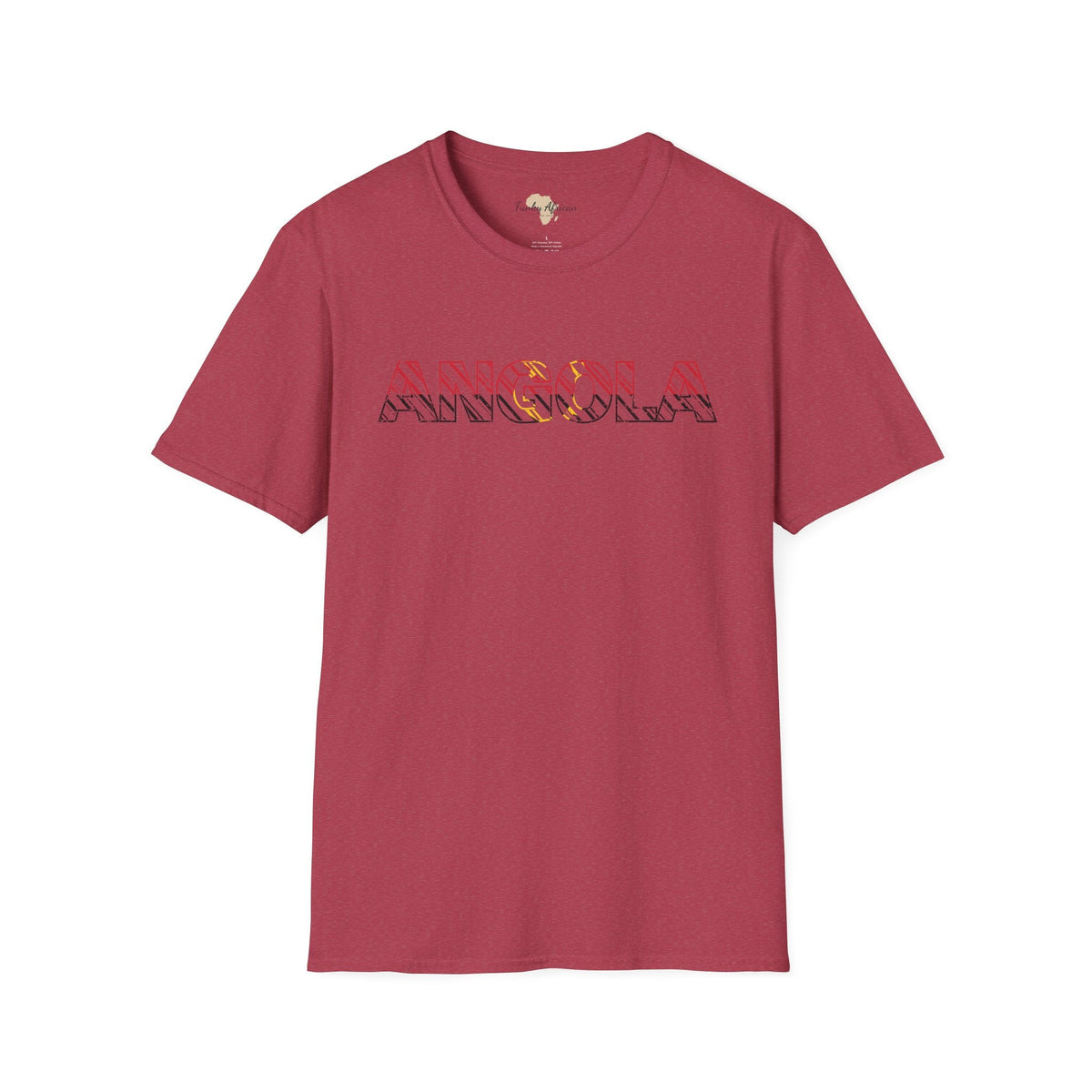 Angola text unisex softstyle tee Funky African