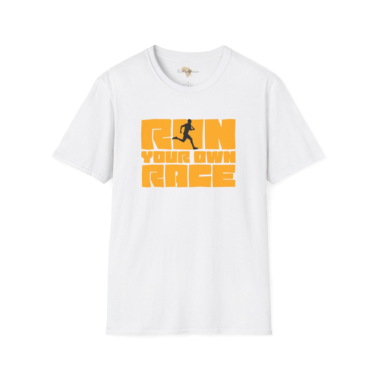 Run your own race unisex softstyle tee Funky African