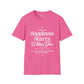 Happiness starts from within unisex softstyle tee