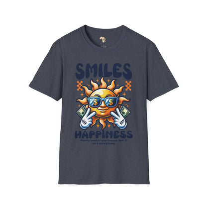 Smiles and happiness unisex softstyle tee
