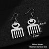Adinkra Fashion Hollowed-out ear rings