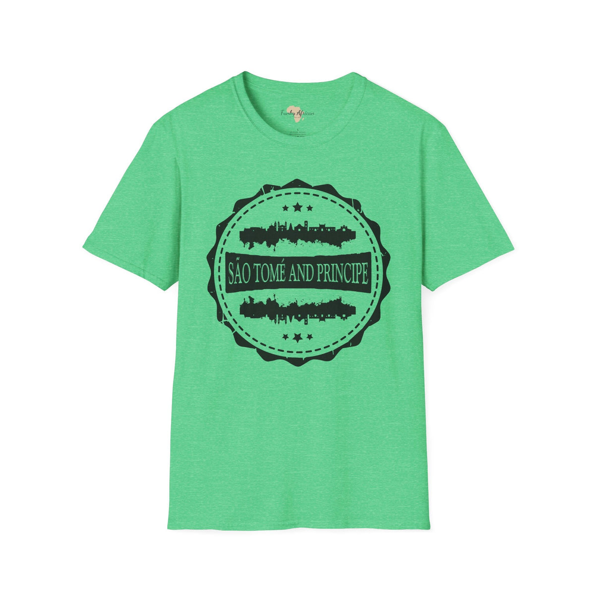 São Tomé and Príncipe Stamp unisex tee Funky African
