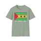 São Tomé and Príncipe strip unisex softstyle tee