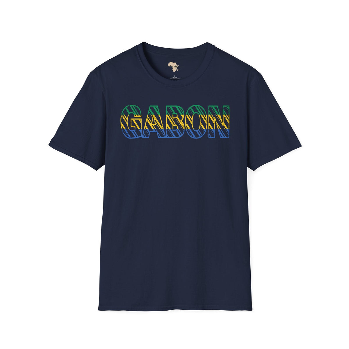 Gabon text unisex softstyle tee Funky African