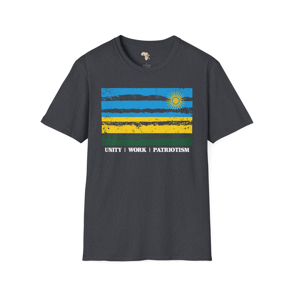 Rwanda strip unisex softstyle tee Funky African