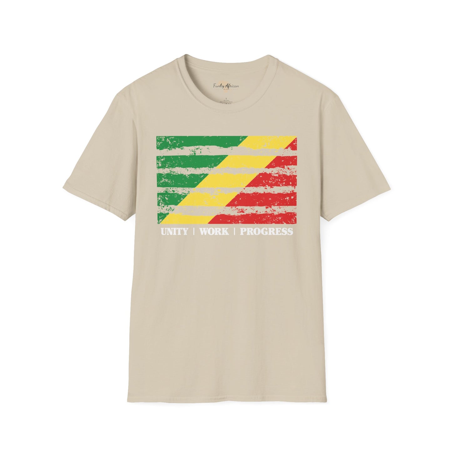 Republic of the Congo strip unisex softstyle tee