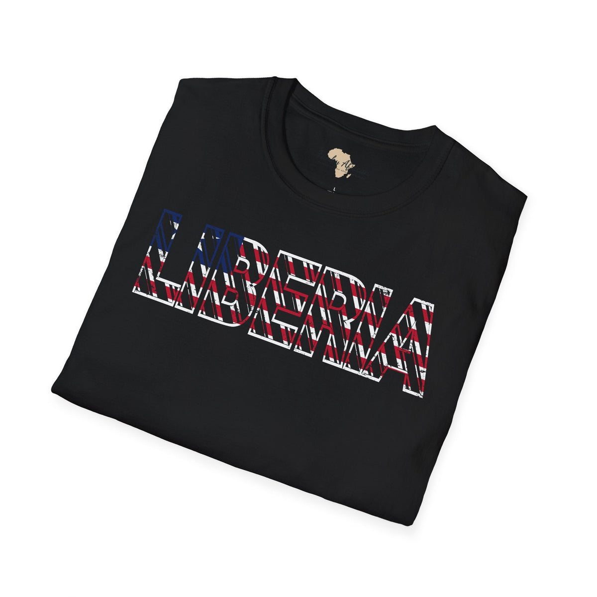 Liberia text unisex softstyle tee Funky African