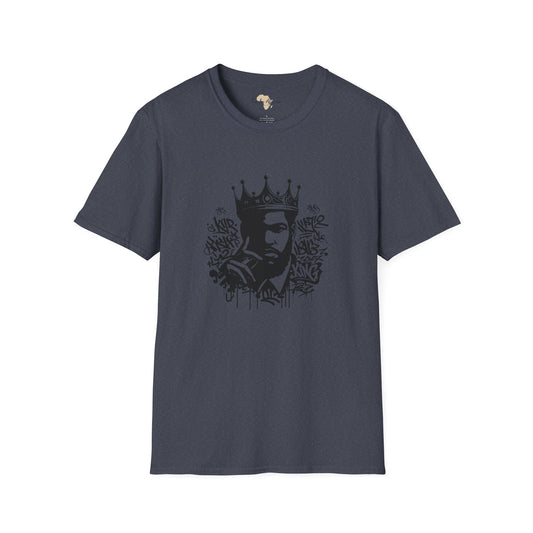 African King graffiti unisex softstyle tee