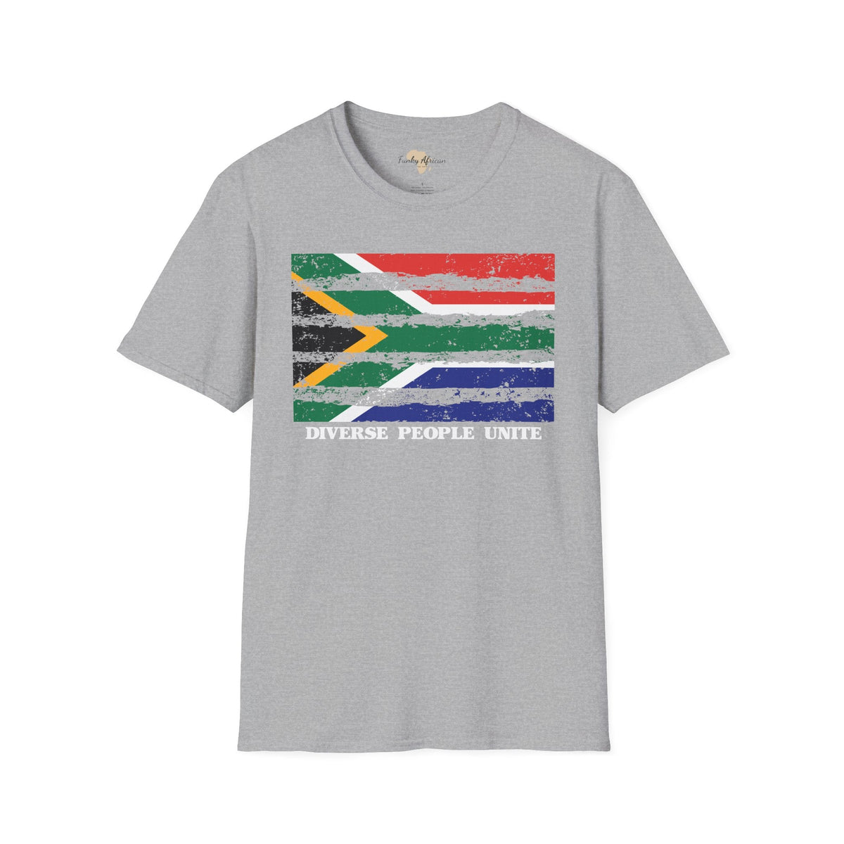 South Africa strip unisex softstyle tee Funky African