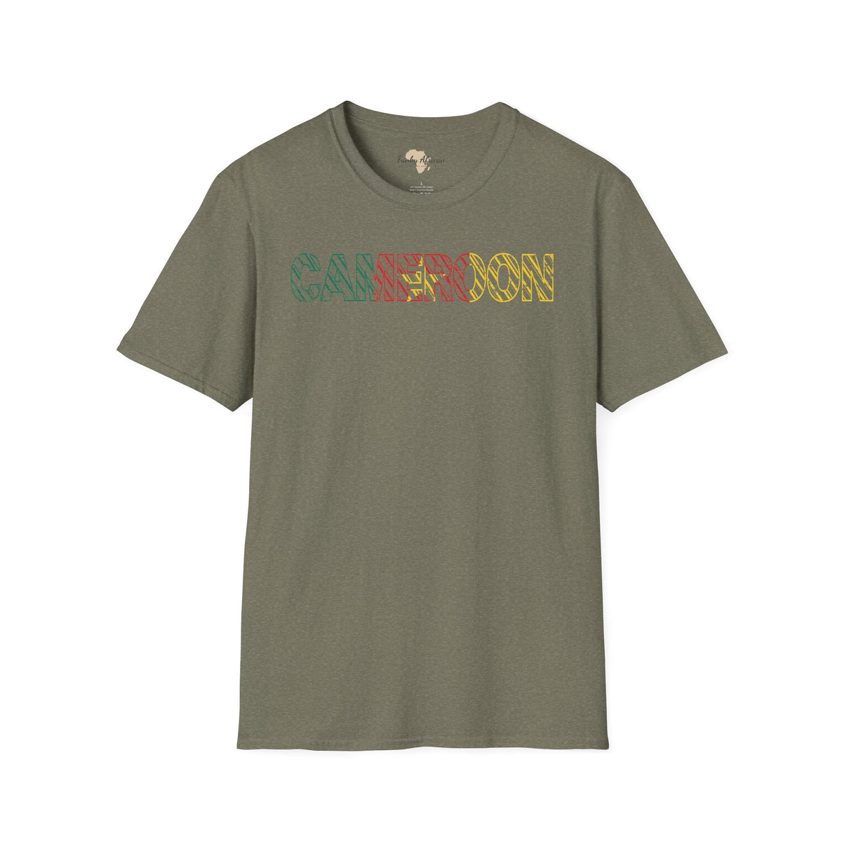 Cameroon text unisex softstyle tee Funky African