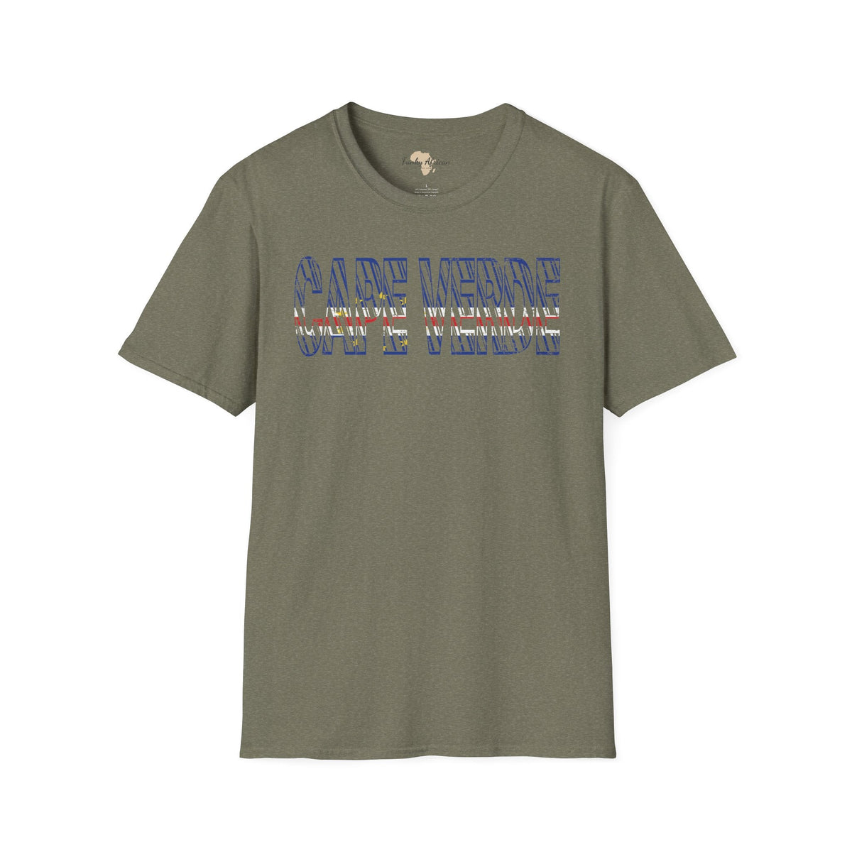 Cabo Verde text unisex softstyle tee Funky African