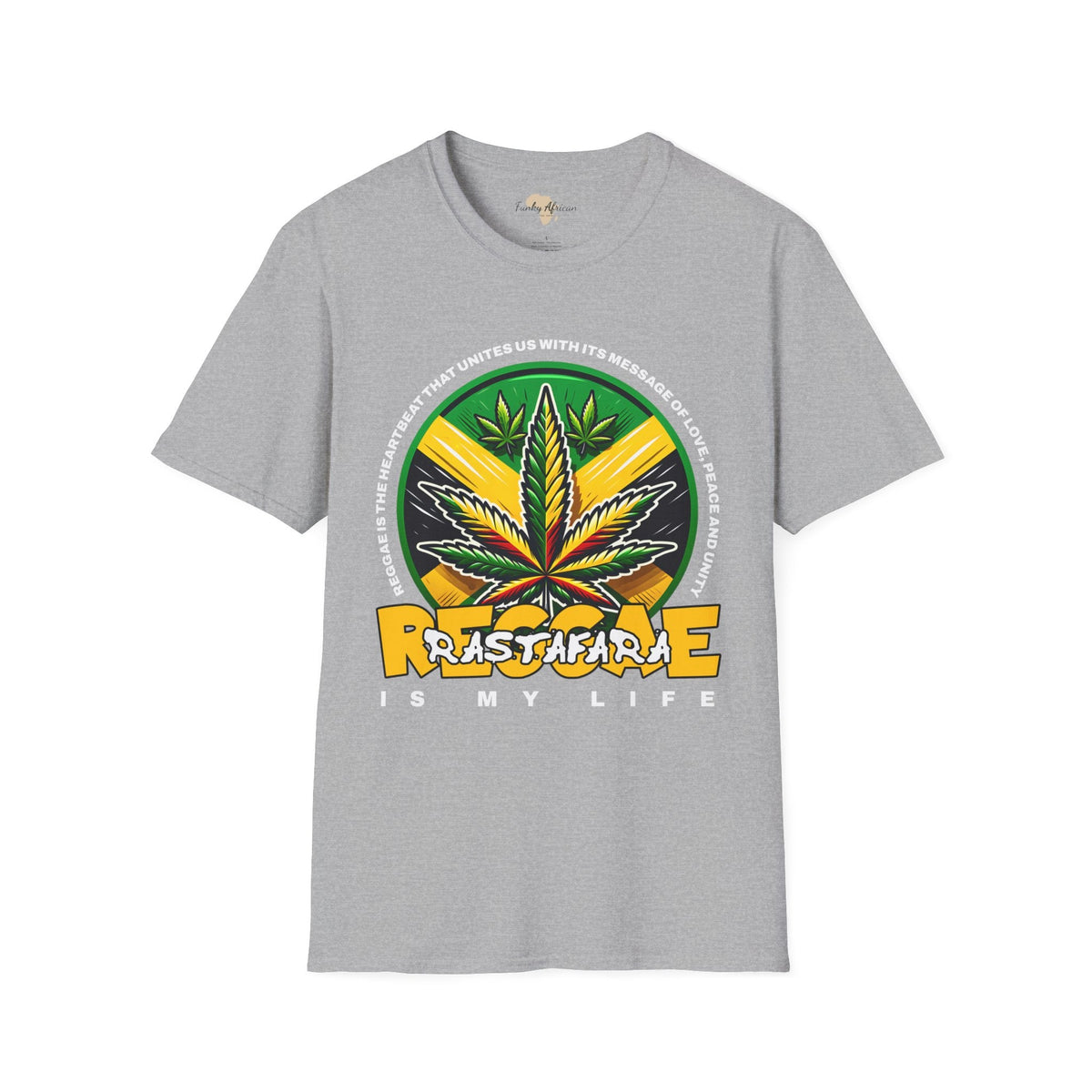 Reggae is my life  unisex tee Funky African
