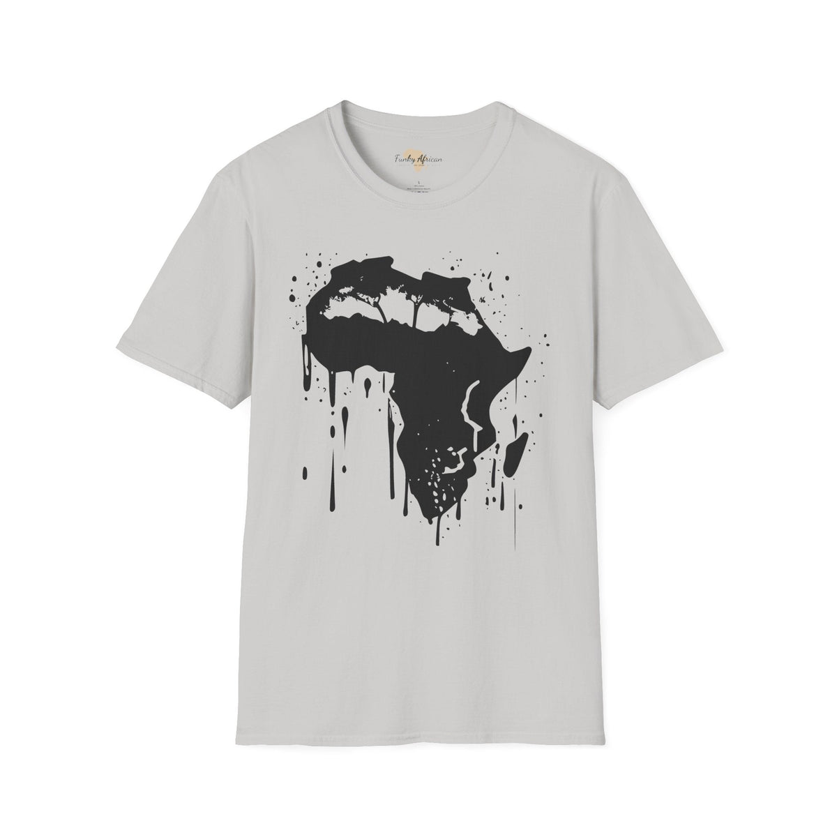 African map graffiti unisex softstyle tee Funky African
