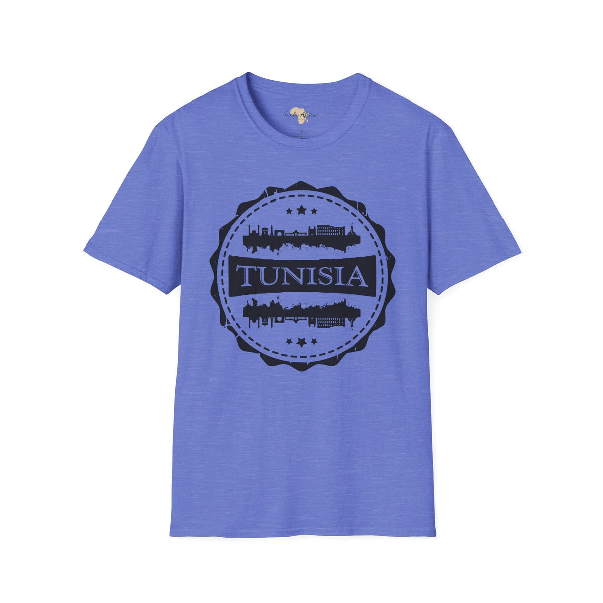 Tunisia Stamp unisex tee Printify