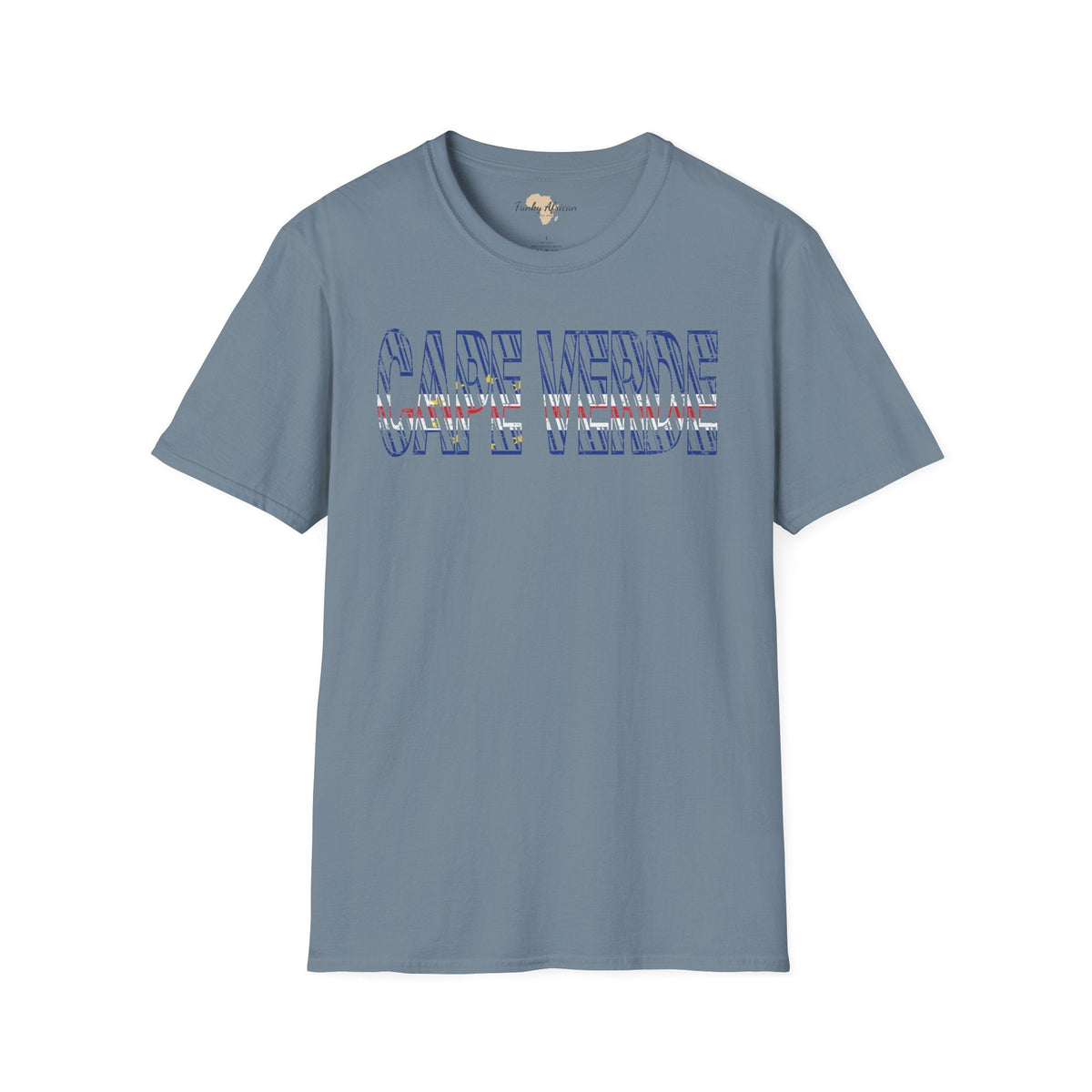 Cabo Verde text unisex softstyle tee Funky African