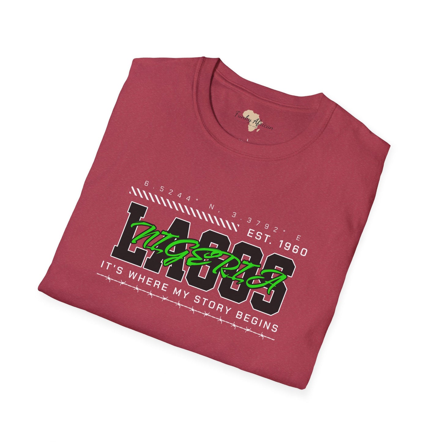 Lagos nigeria unisex softstyle tee