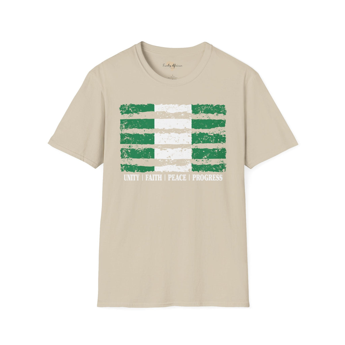 Nigeria strip unisex softstyle tee Funky African
