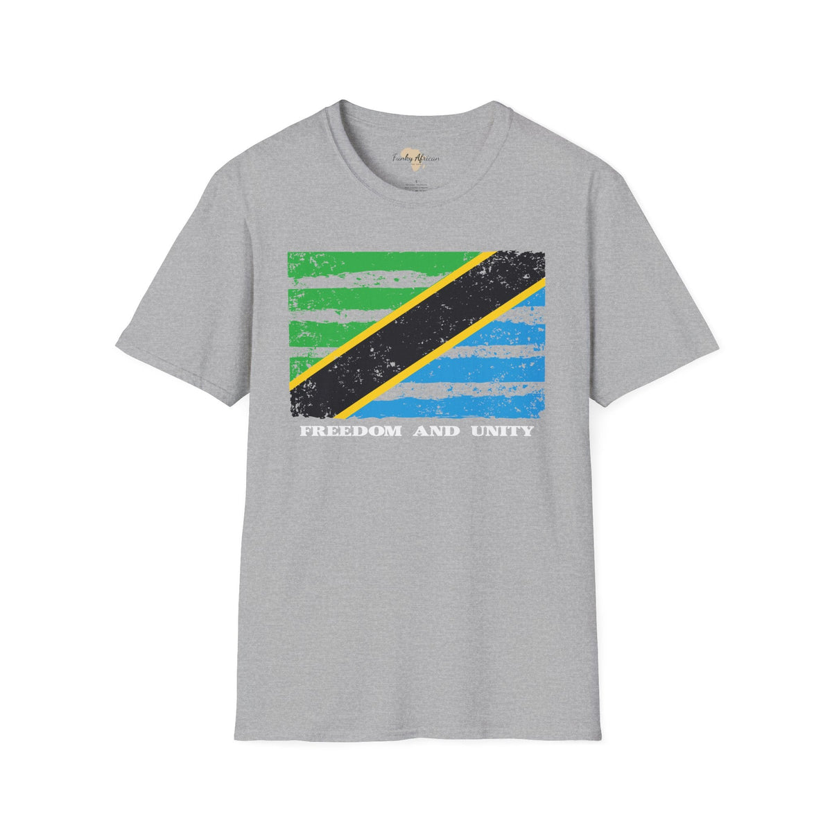 Tanzania strip unisex softstyle tee Funky African