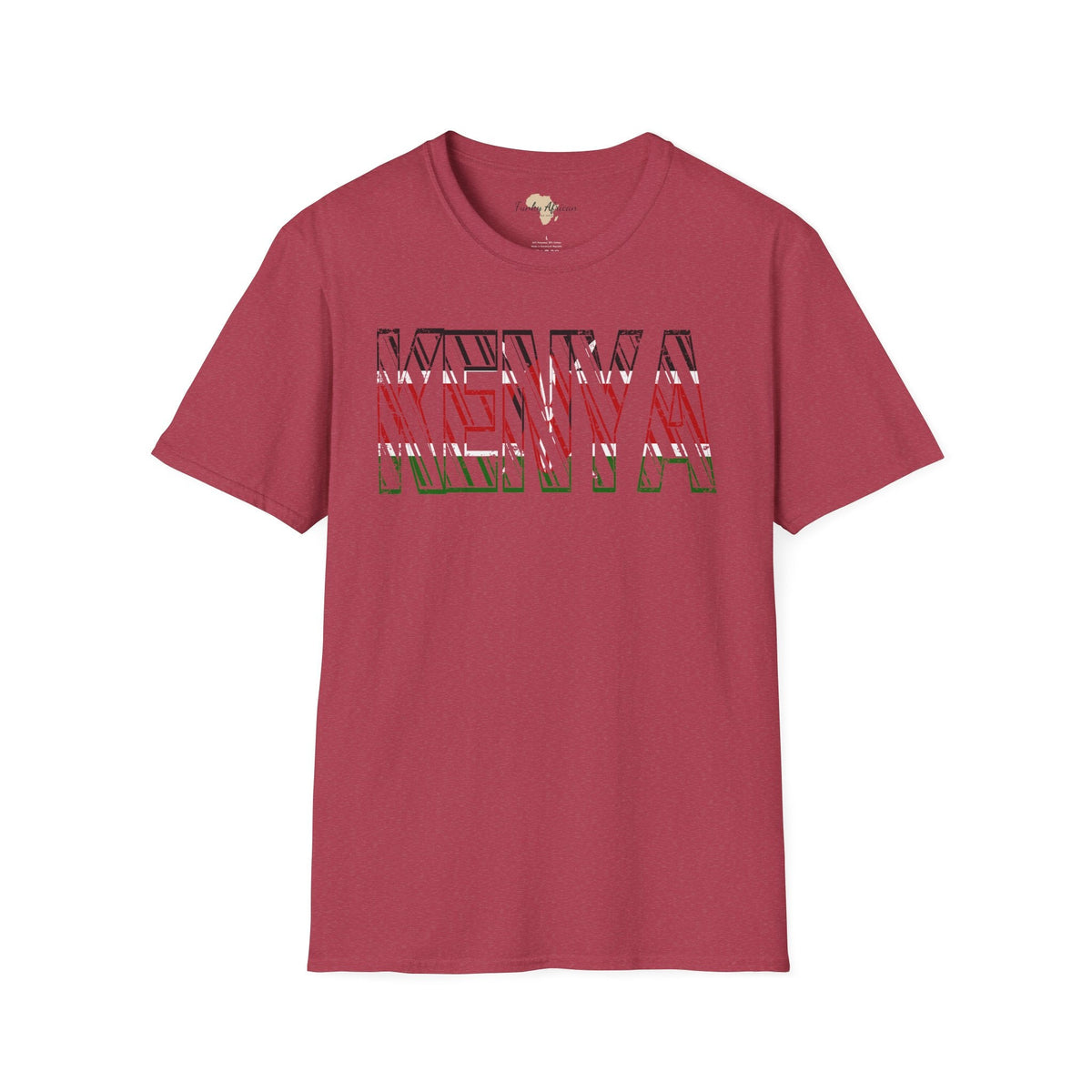 Kenya text unisex softstyle tee Funky African
