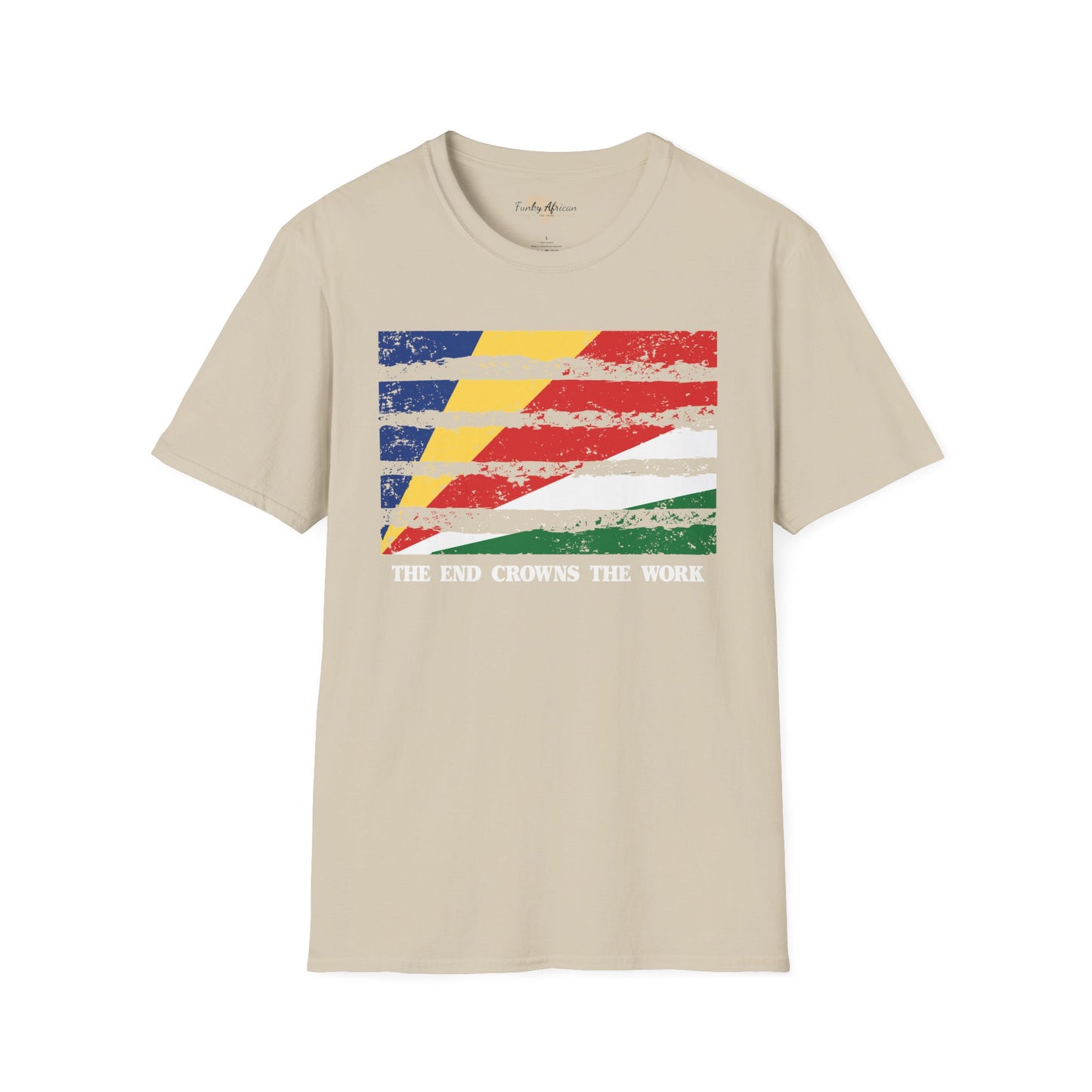 Seychelles strip unisex softstyle tee