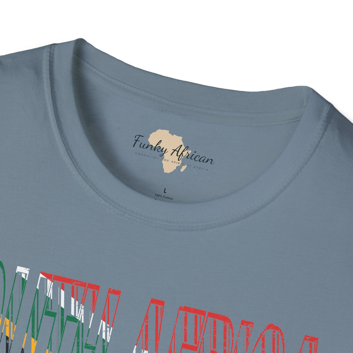 South African text unisex softstyle tee Funky African