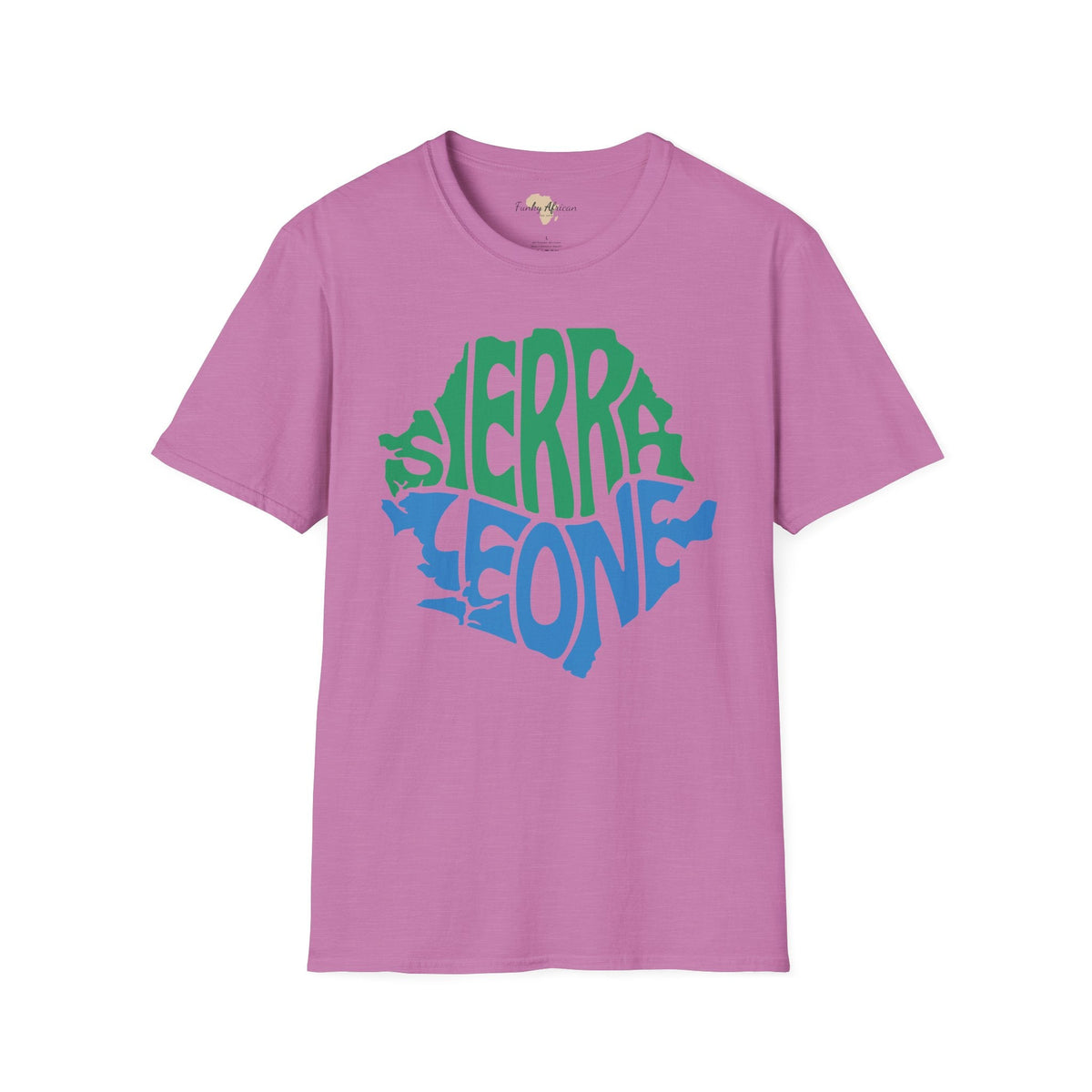 Sierra Leone cut unisex softstyle tee Funky African