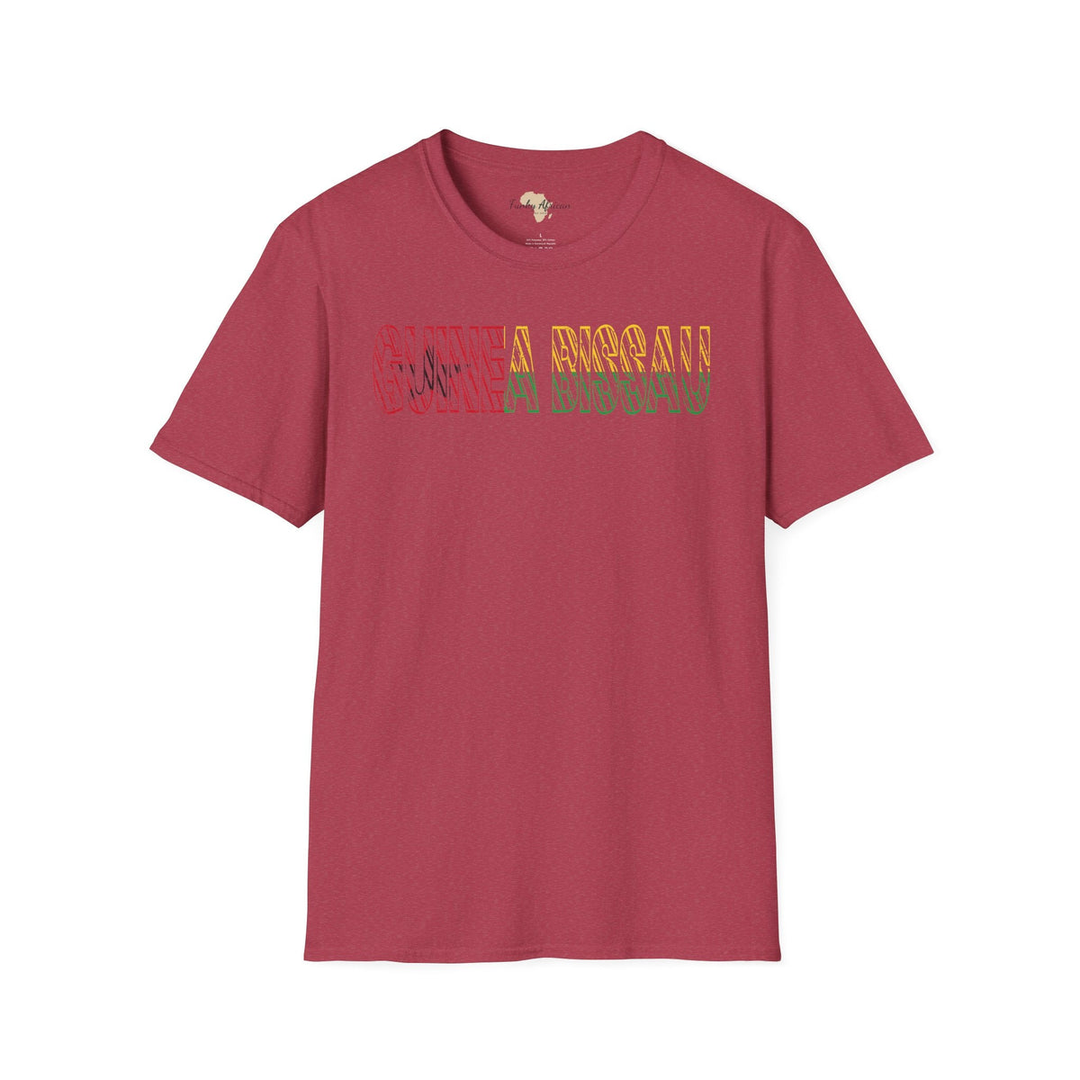 Guinea-Bissau text unisex softstyle tee Funky African