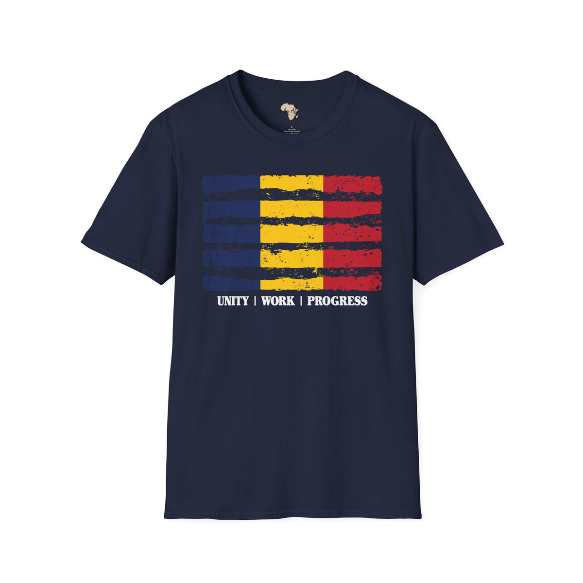 Chad strip unisex softstyle tee Funky African