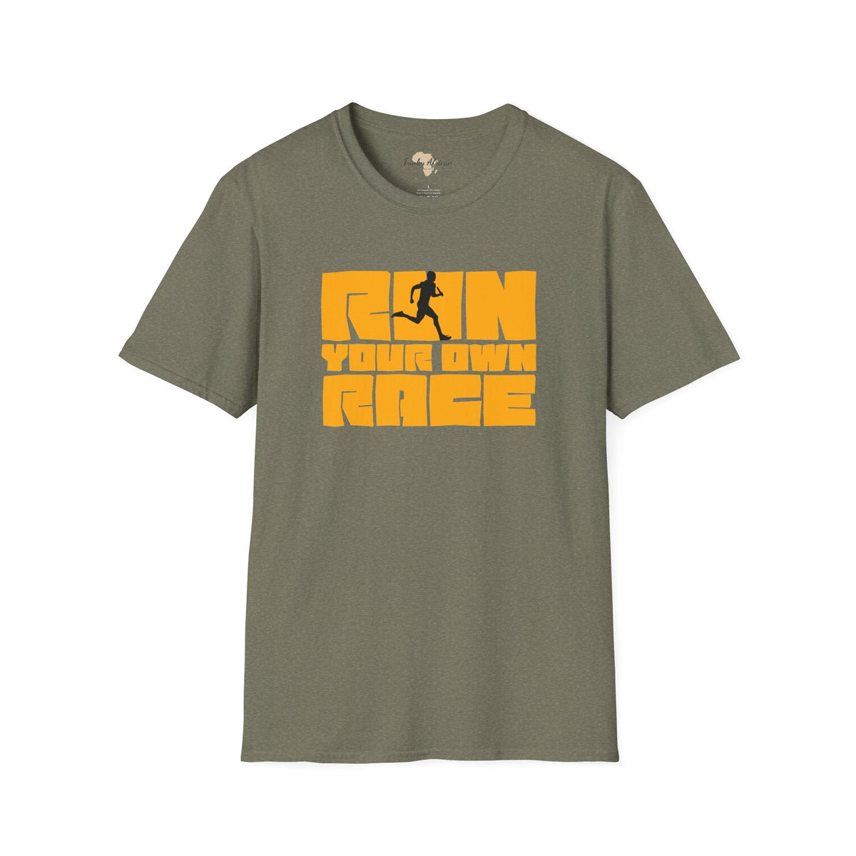 Run your own race unisex softstyle tee Funky African