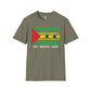 São Tomé and Príncipe strip unisex softstyle tee