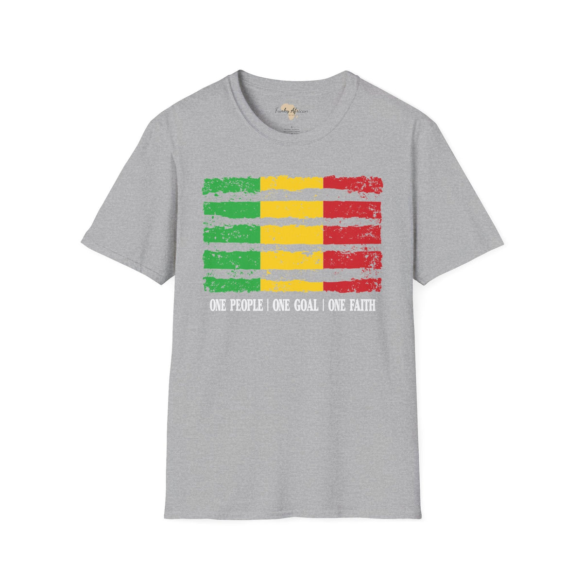 Malian strip unisex softstyle tee Funky African