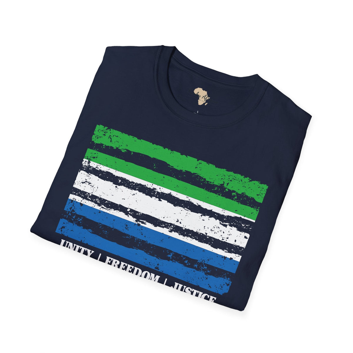 Sierra Leone strip unisex softstyle tee Funky African