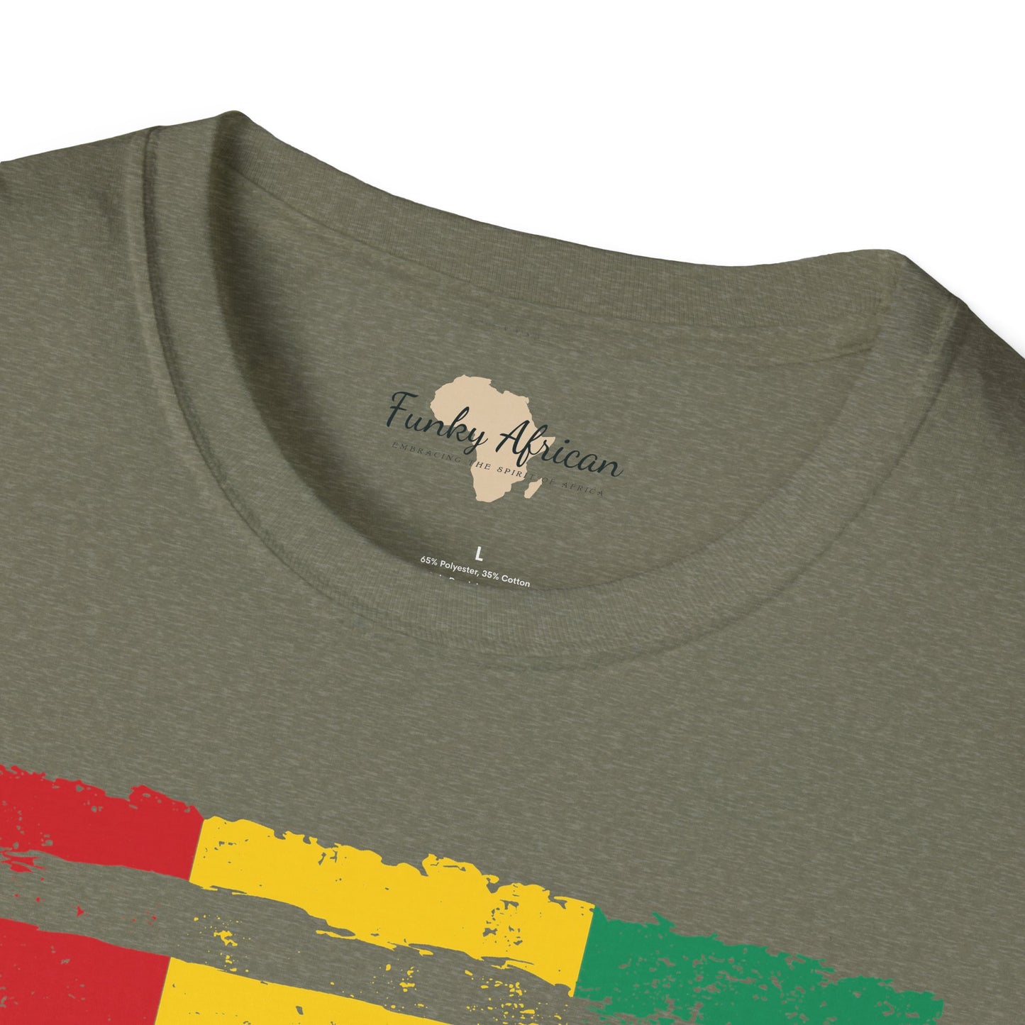 Guinean strip unisex softstyle tee