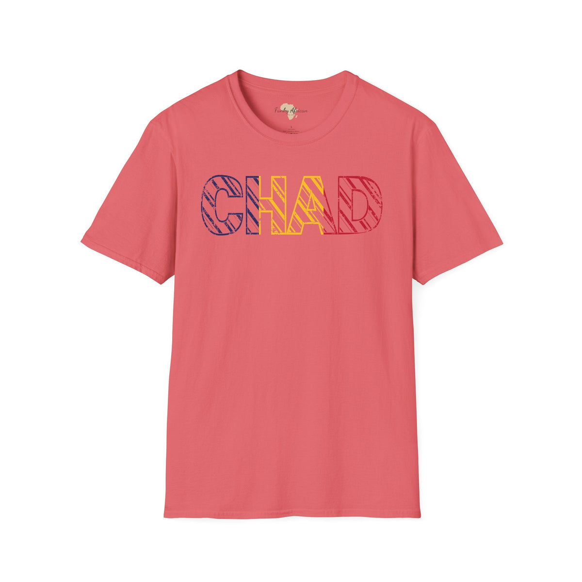 Chad text unisex softstyle tee Funky African