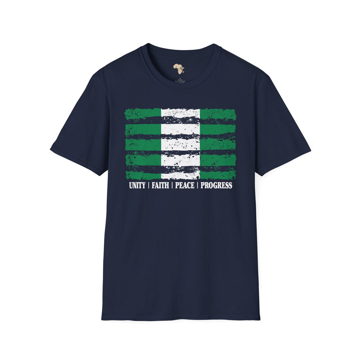 Nigeria strip unisex softstyle tee Funky African