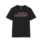 Liberia text unisex softstyle tee